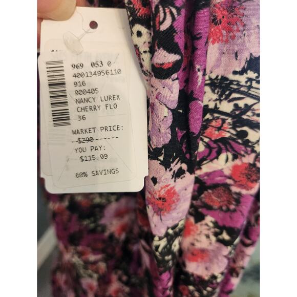 ROTATE floral wrap dress - NWT - 4 - Picture 4 of 6